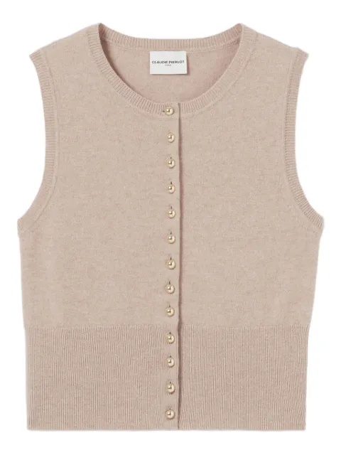 Claudie Pierlot ノースリーブ カーディガン