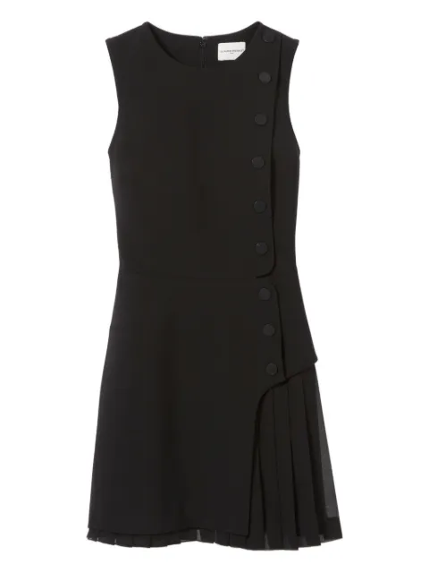 Claudie Pierlot button-detail pleated dress
