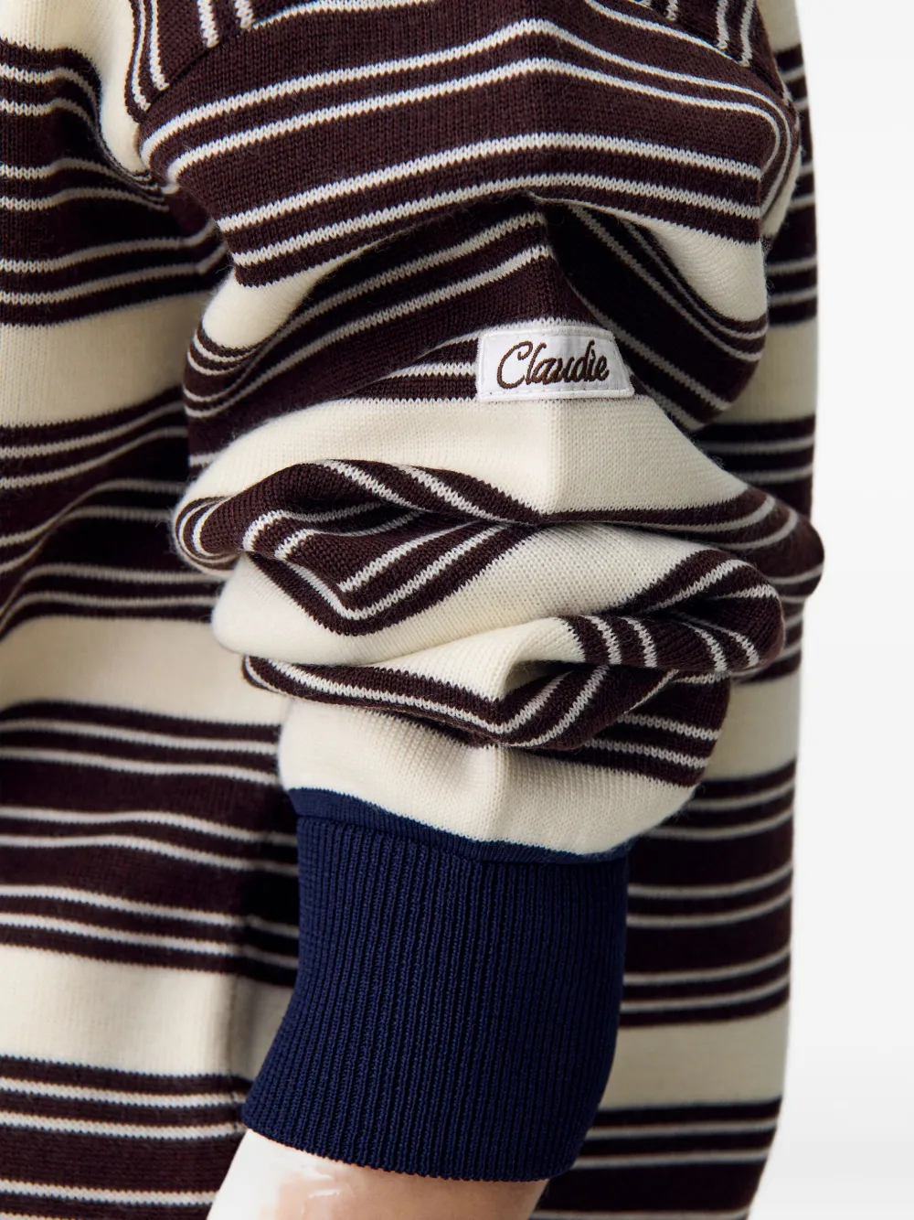Claudie Pierlot Gestreepte polotop Bruin