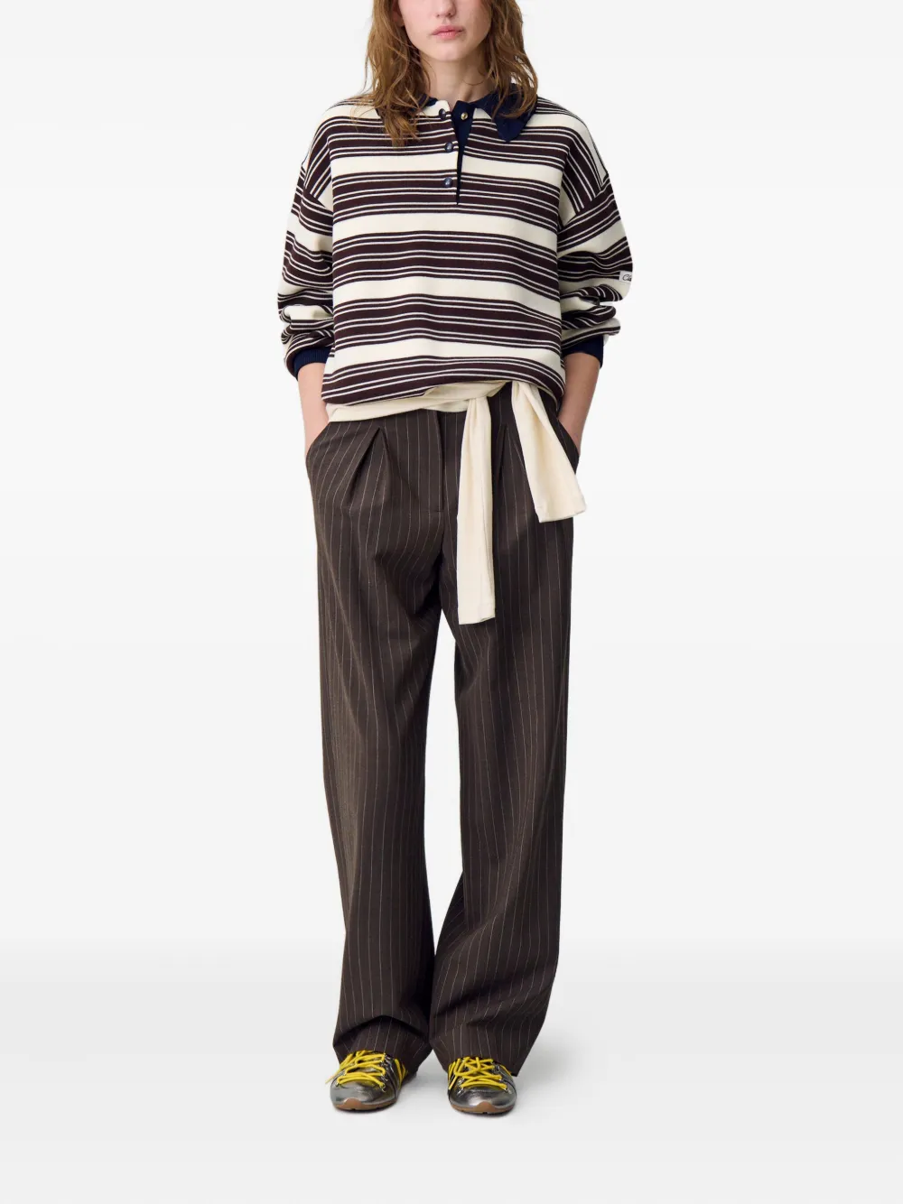 Claudie Pierlot playera tipo polo a rayas | Sudaderas | Image 2