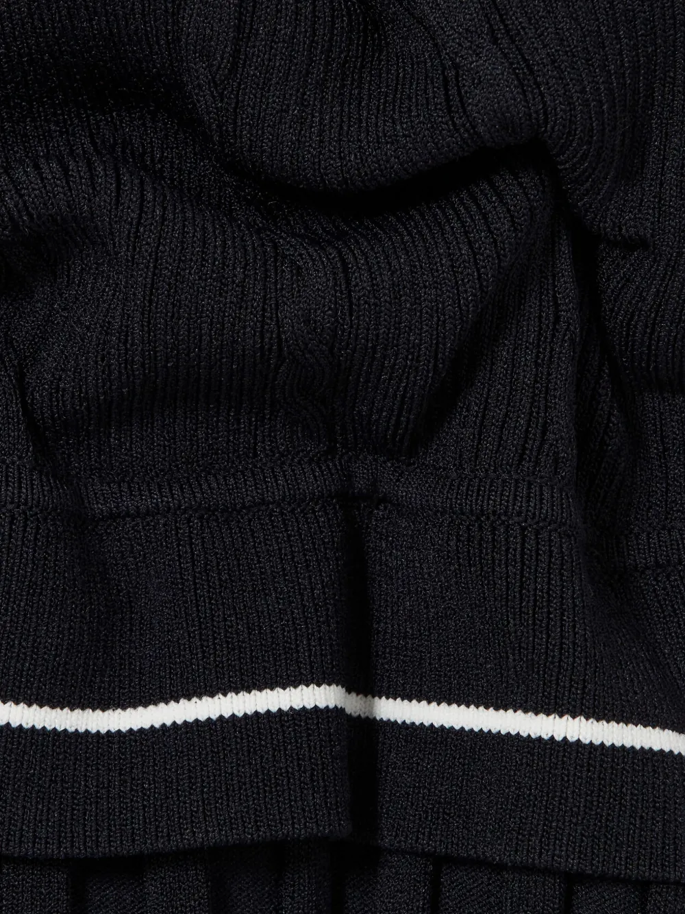 Claudie Pierlot Kabelgebreide geplooide jurk Blauw
