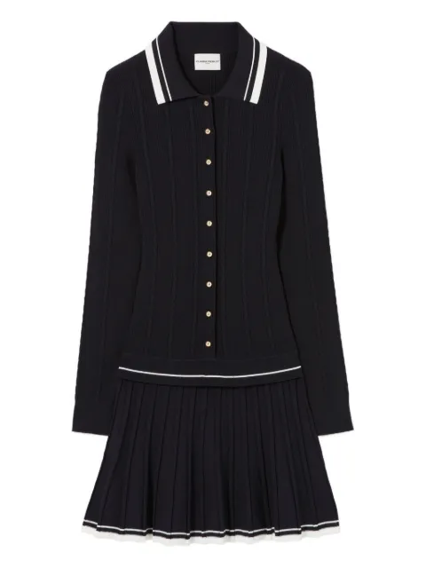Claudie Pierlot cable-knit pleated dress