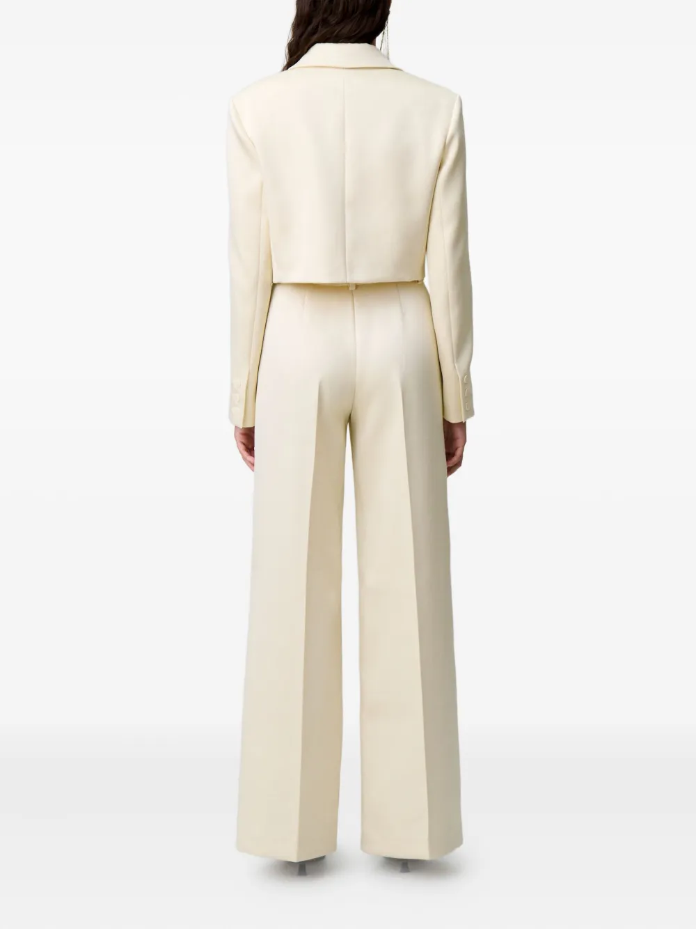 Claudie Pierlot Cropped blazer met zak Beige