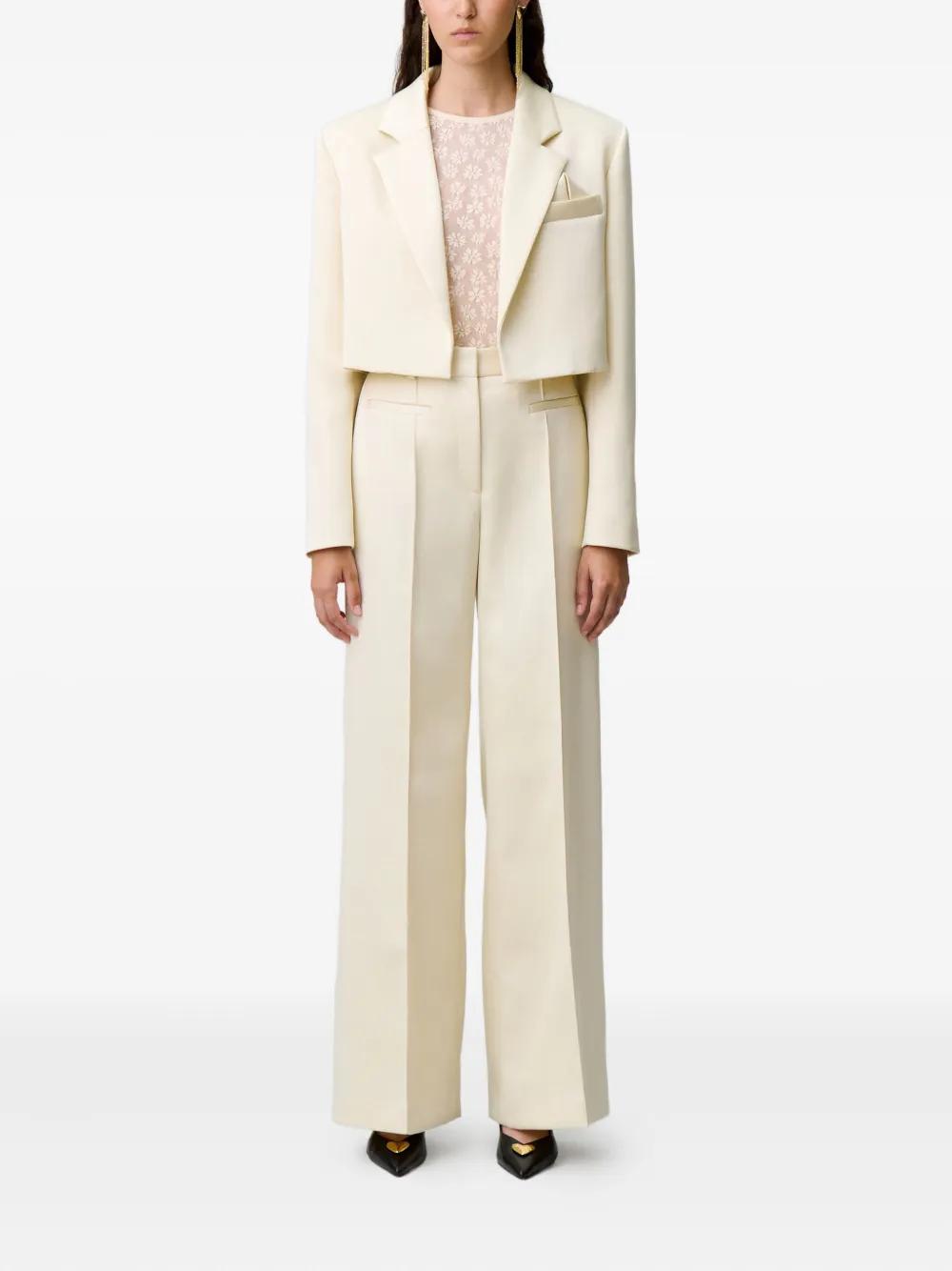 Claudie Pierlot cropped pocket blazer | Blazers | Image 2
