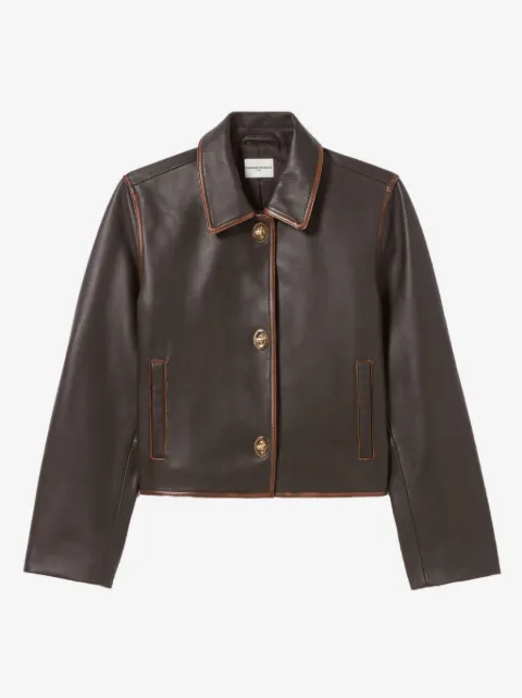 Claudie Pierlot veste crop en cuir