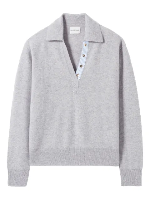 Claudie Pierlot Suéter polo de lã e cashmere