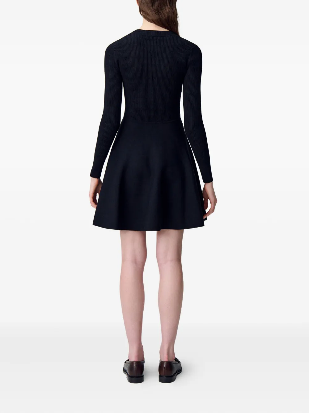 Claudie Pierlot Skaterjurk met strikdetail Zwart
