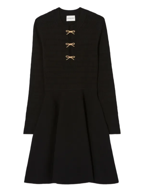 black dress with gold shoes Long Black Prom Dress with Sheer Lace-Up Corset– PromGirl main image 0