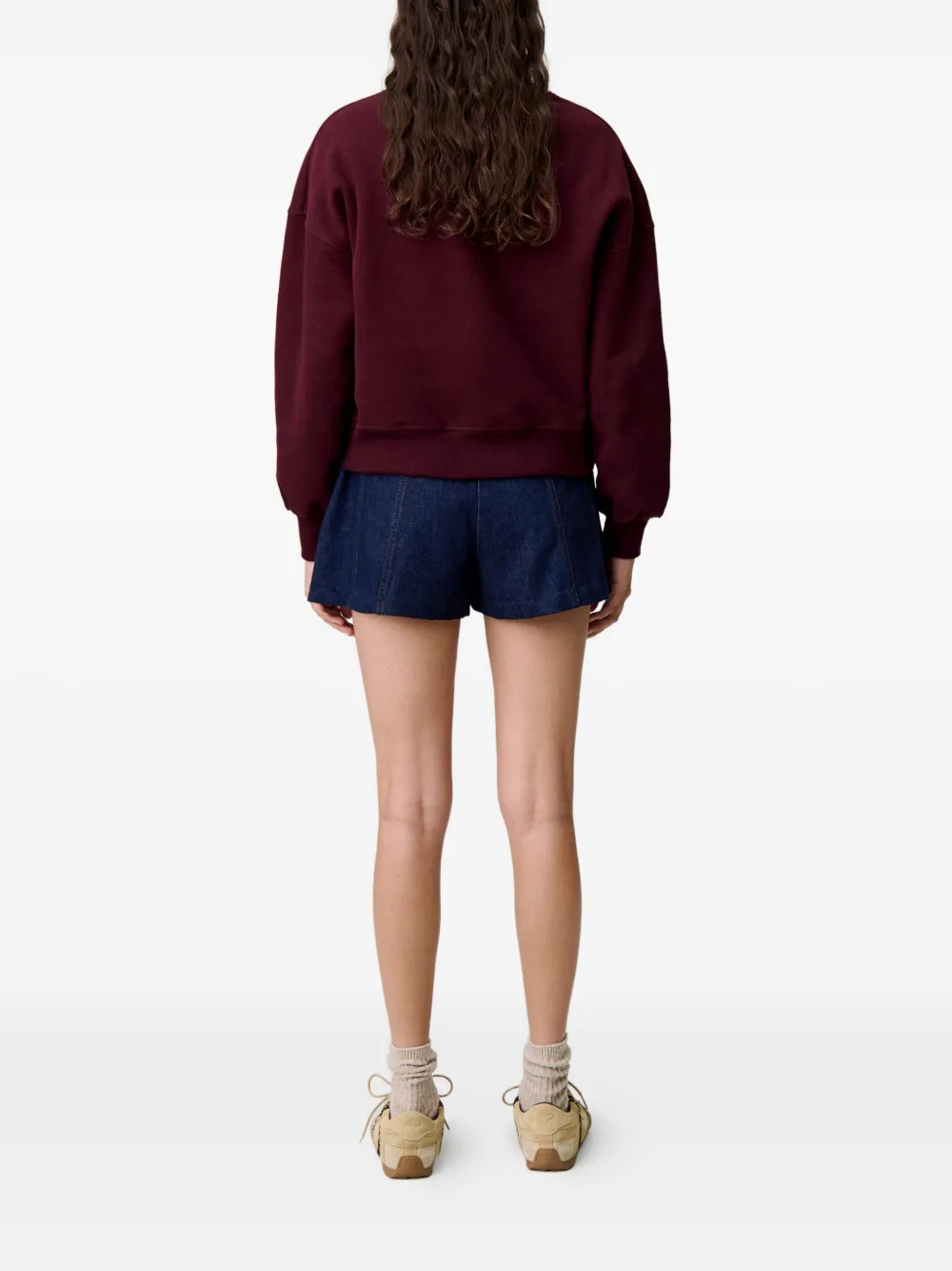 Claudie Pierlot Sweater met logopatch Rood
