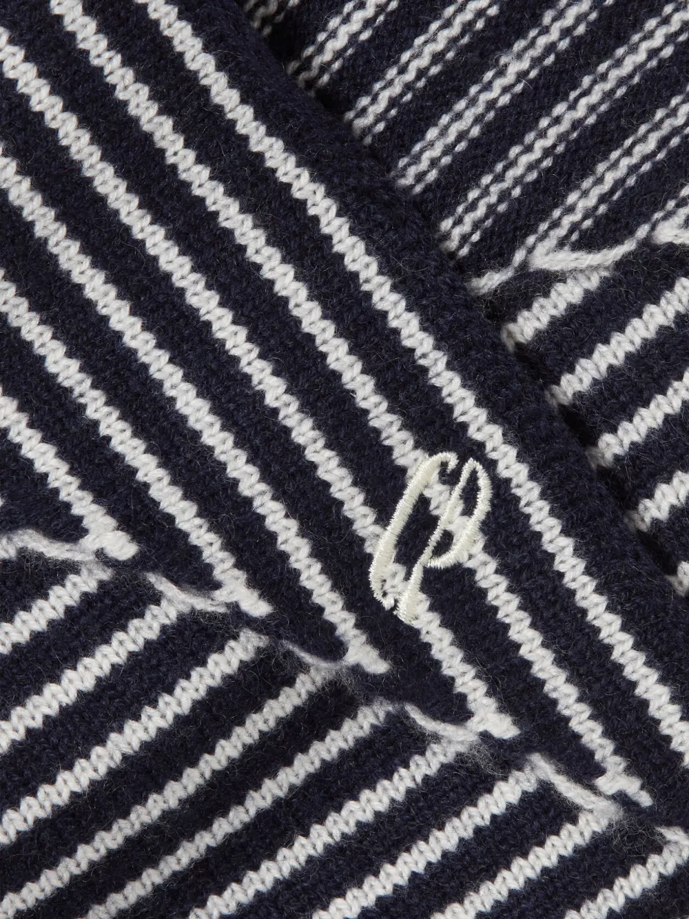 Claudie Pierlot Gestreepte sjaal - Blauw