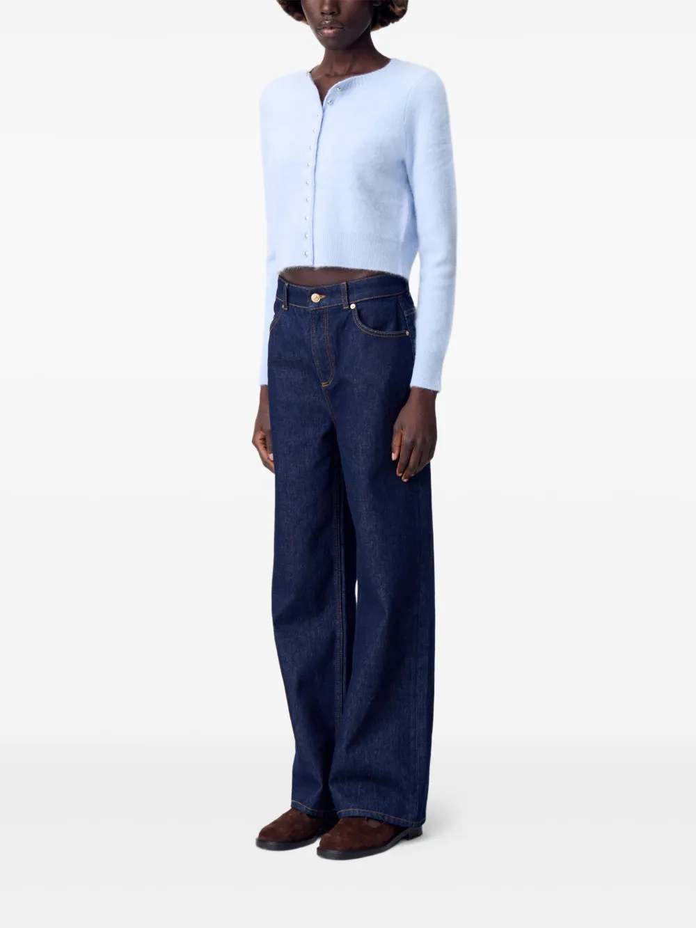 Claudie Pierlot Wollen vest Blauw