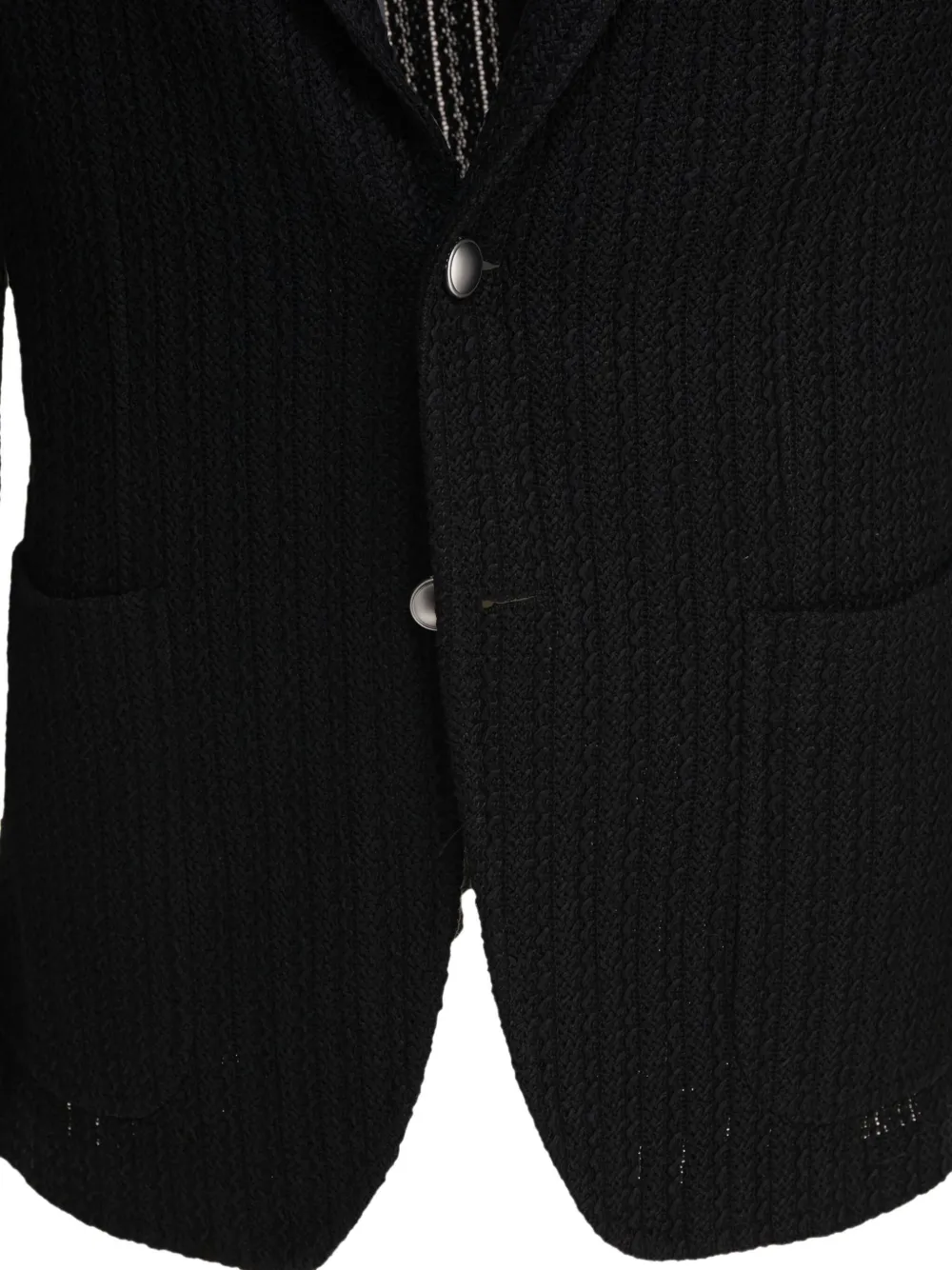 Tagliatore knitted two-button jacket Zwart