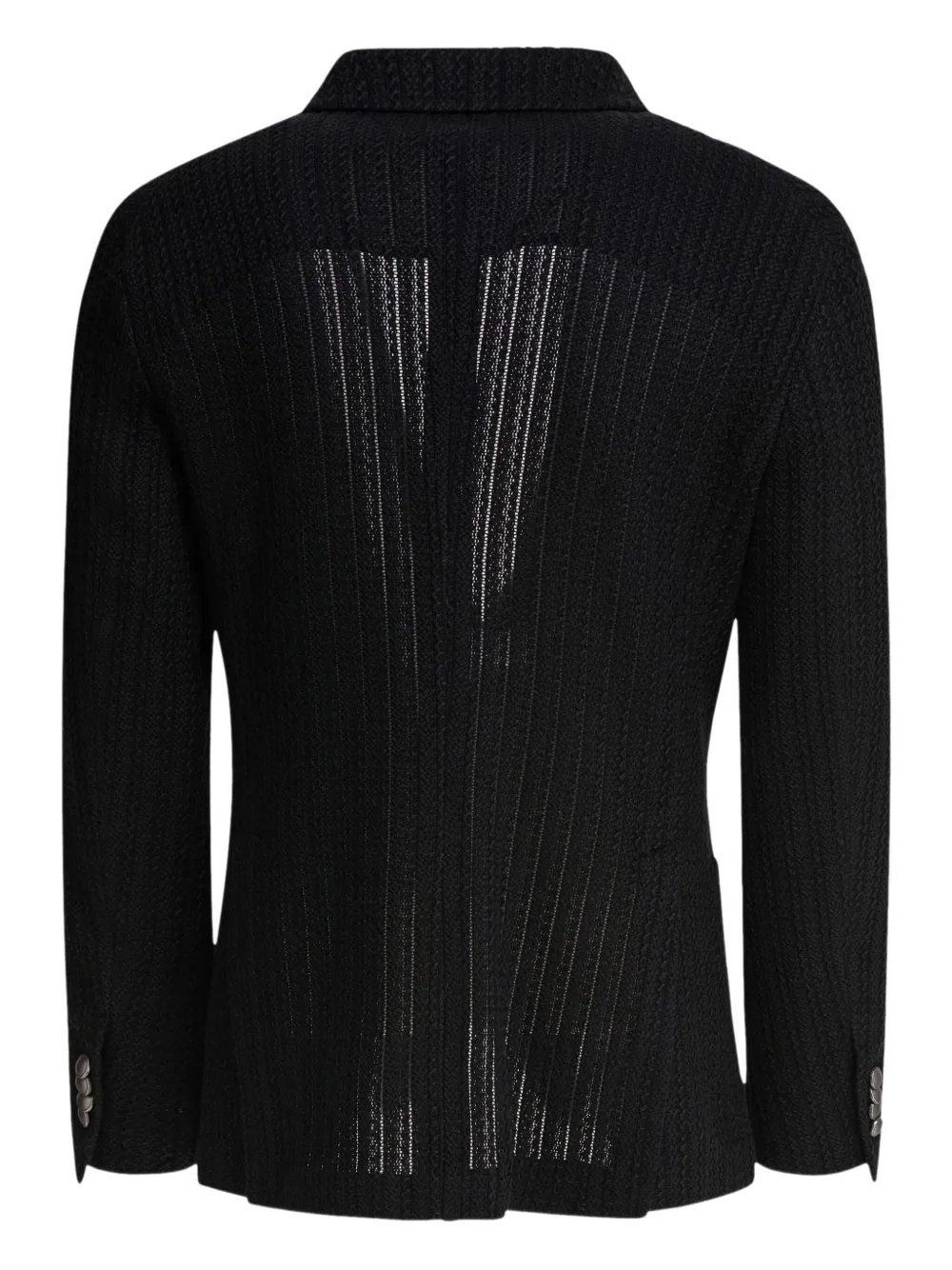 Tagliatore knitted two-button jacket Zwart