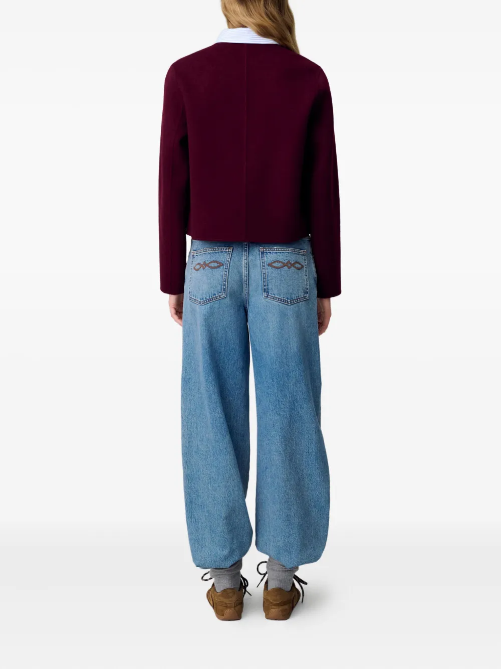 Claudie Pierlot Cropped jas Rood