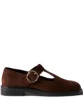 Claudie Pierlot buckle t-bar loafers - Brown