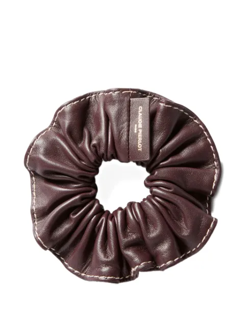 Claudie Pierlot Scrunchie de couro franzido