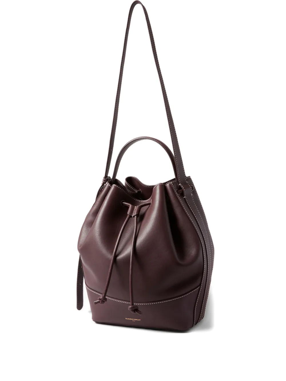 Claudie Pierlot Borsa a secchiello grande in pelle - Rosso