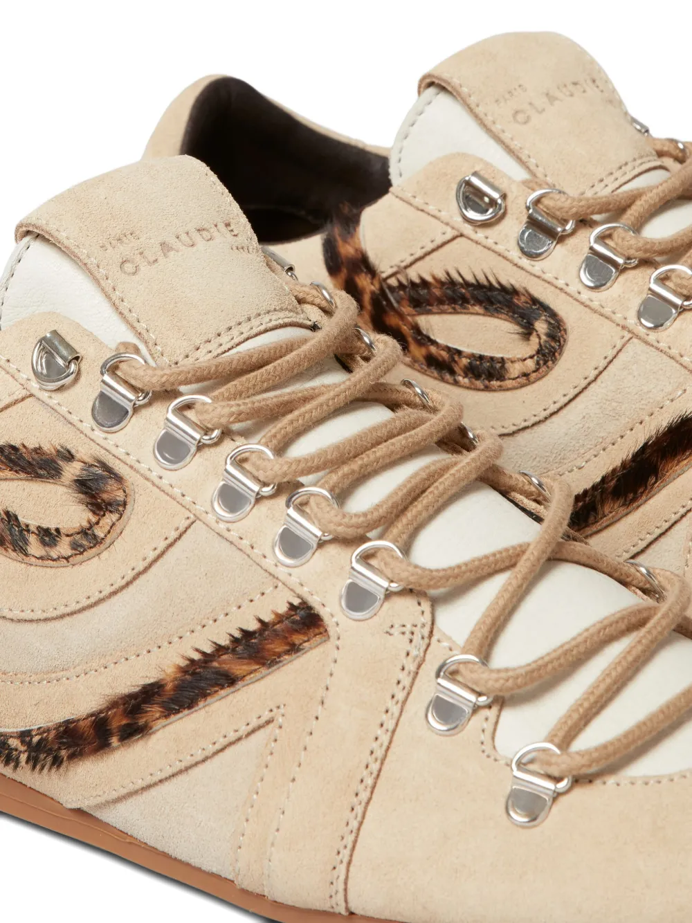 Claudie Pierlot leopard-print sneakers Neutrals