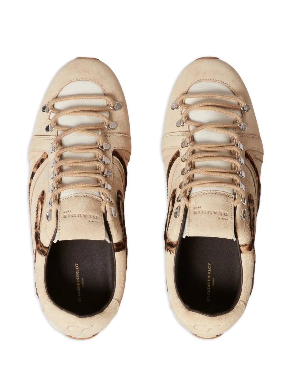 Claudie Pierlot leopard-print sneakers Neutrals
