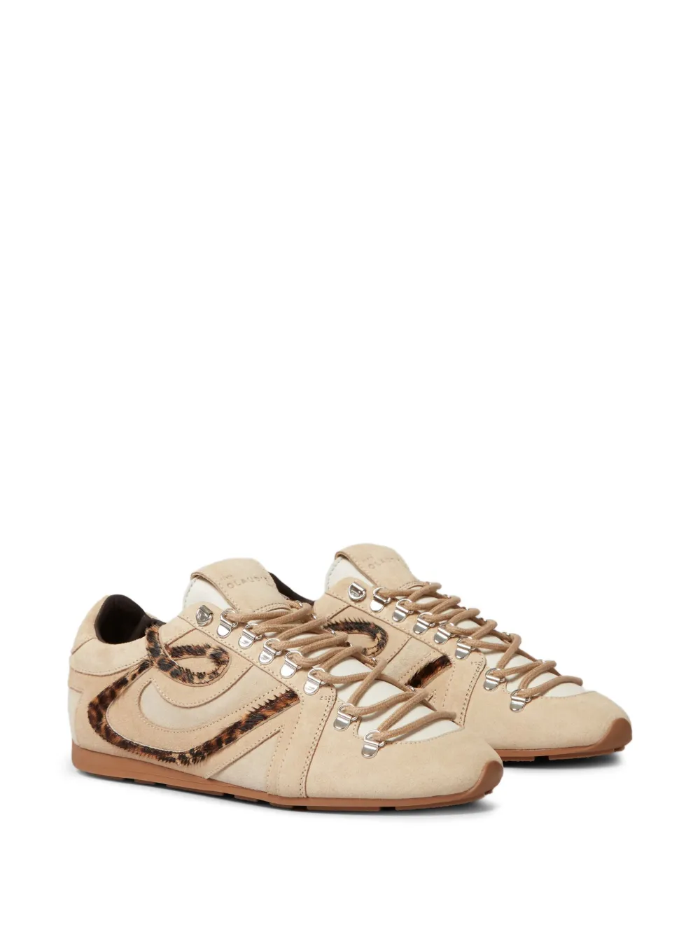 Claudie Pierlot Sneakers met luipaardprint - Beige