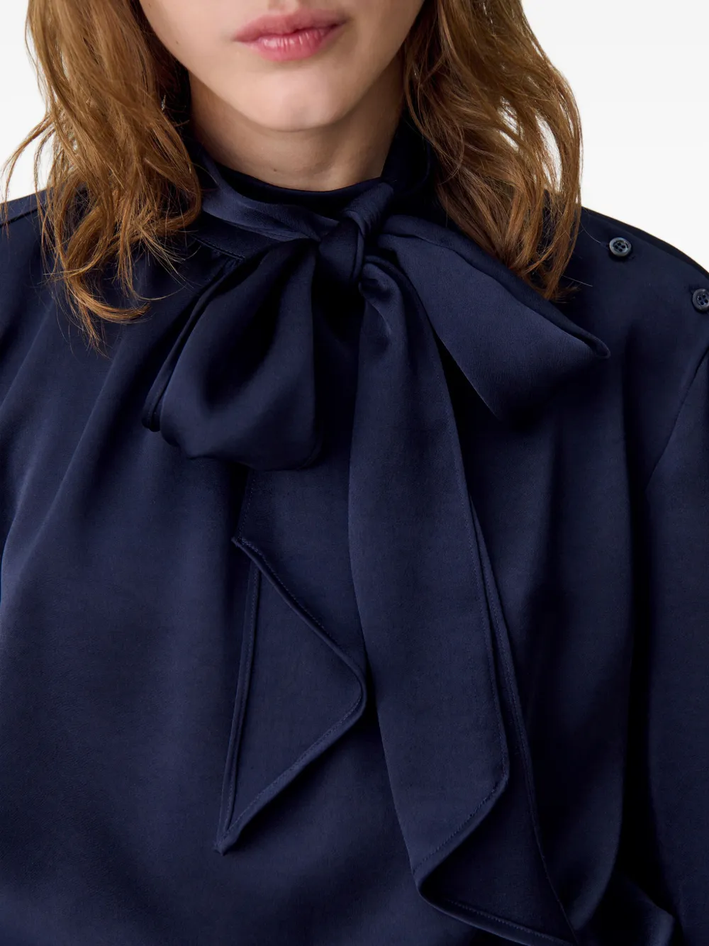 Claudie Pierlot Blouse met strikdetail Blauw