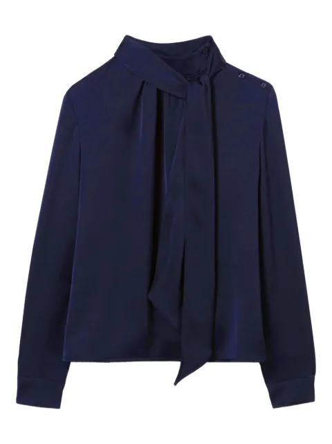 Claudie Pierlot bow-detail long-sleeve blouse
