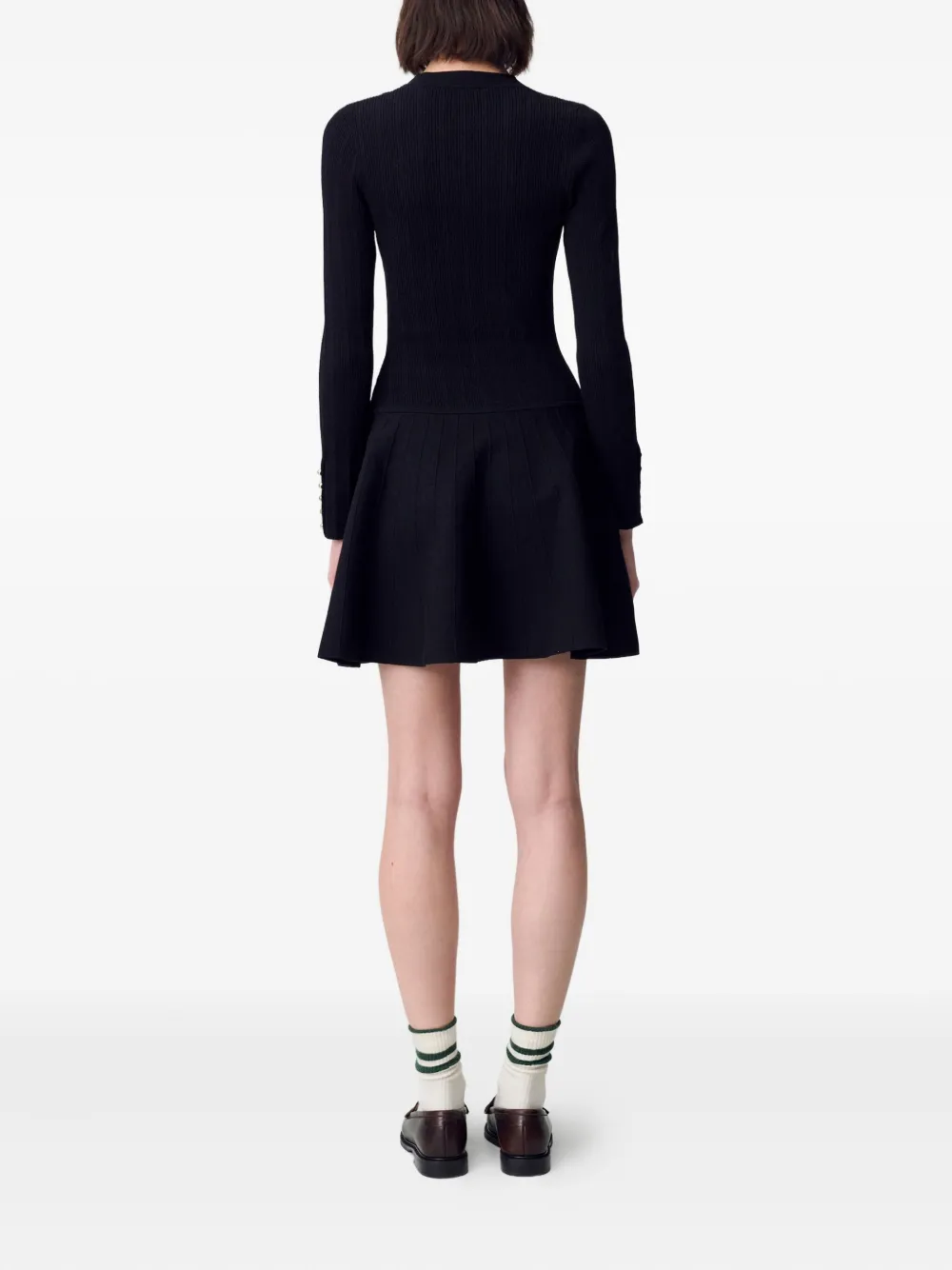 Claudie Pierlot Flared mini-jurk Zwart