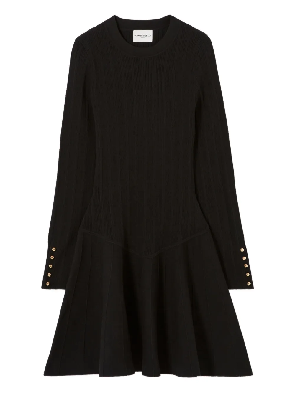 Claudie Pierlot Flared mini-jurk Zwart
