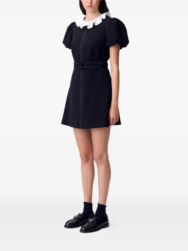 chinese dress ladies Claudie Pierlot Mini Dress Reset Black Lace Size 38 – Celebrity Owned main image 0