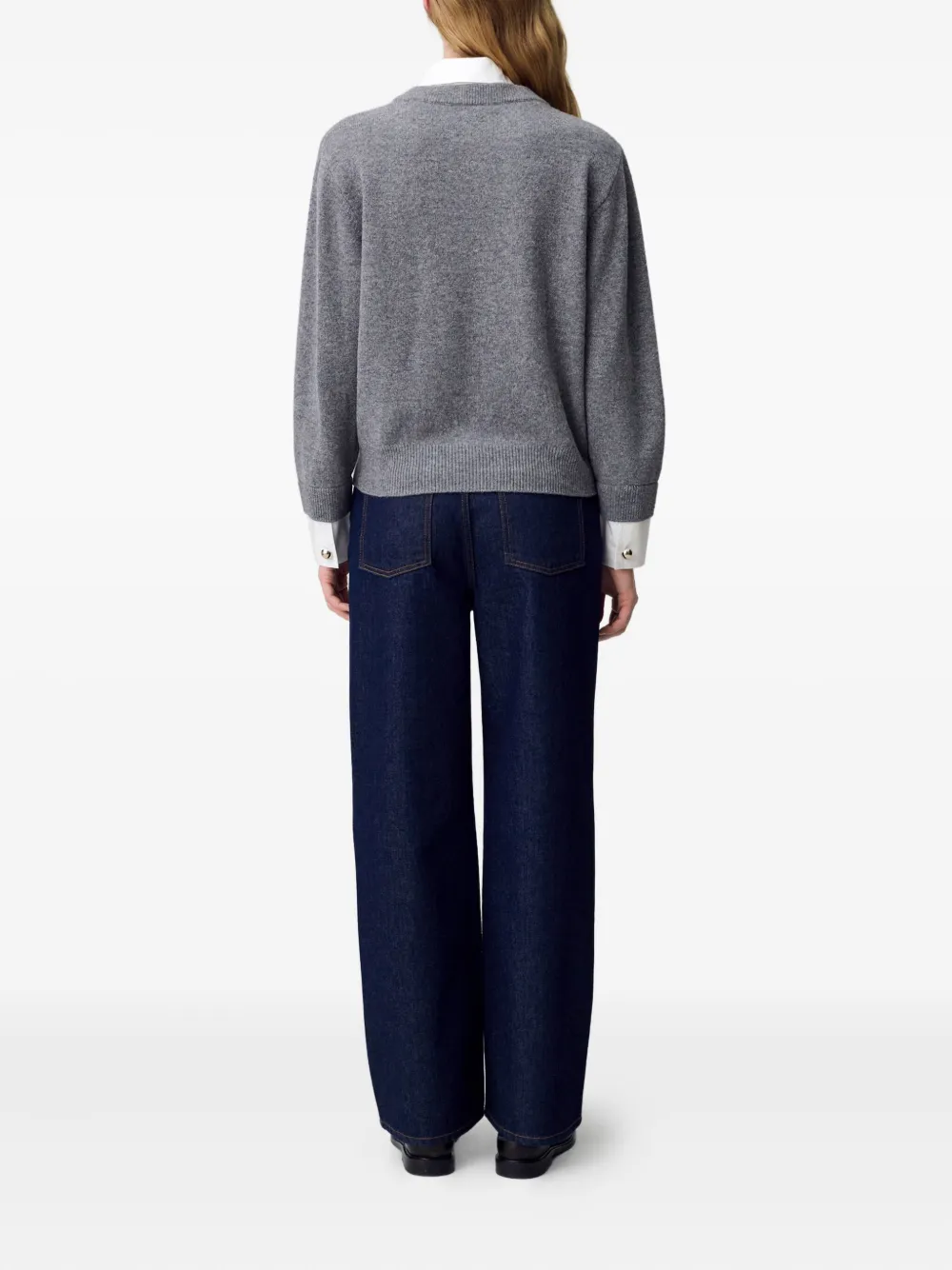 Claudie Pierlot Sweater met V-hals Grijs