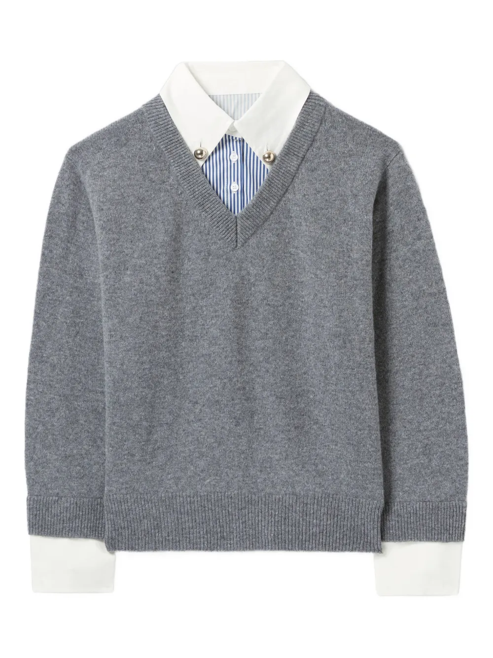 Claudie Pierlot Sweater met V-hals Grijs