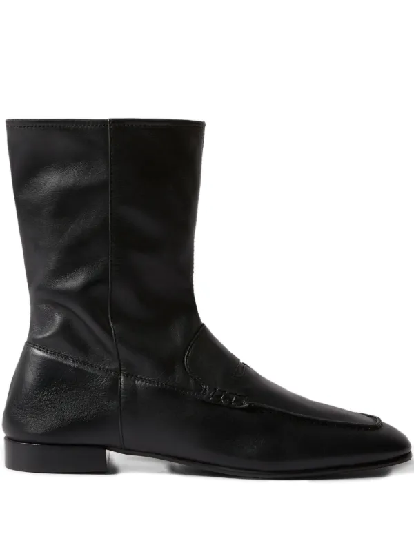 【CLAUDIE PIERLOT】レザー アンクルブーツ Claudie Pierlot レザー アンクルブーツ | ブラック | FARFETCH JP