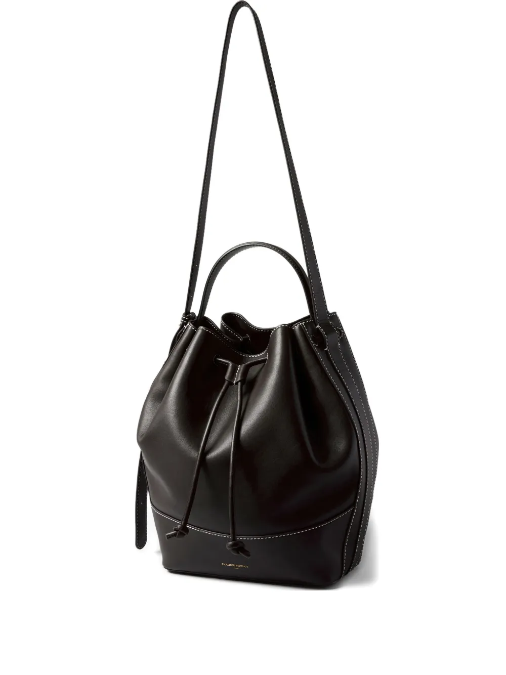 Claudie Pierlot Borsa a secchiello grande in pelle - Nero