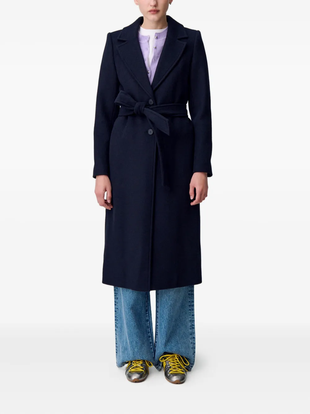 Claudie Pierlot belted coat | Single Breasted Coats | Image 2
