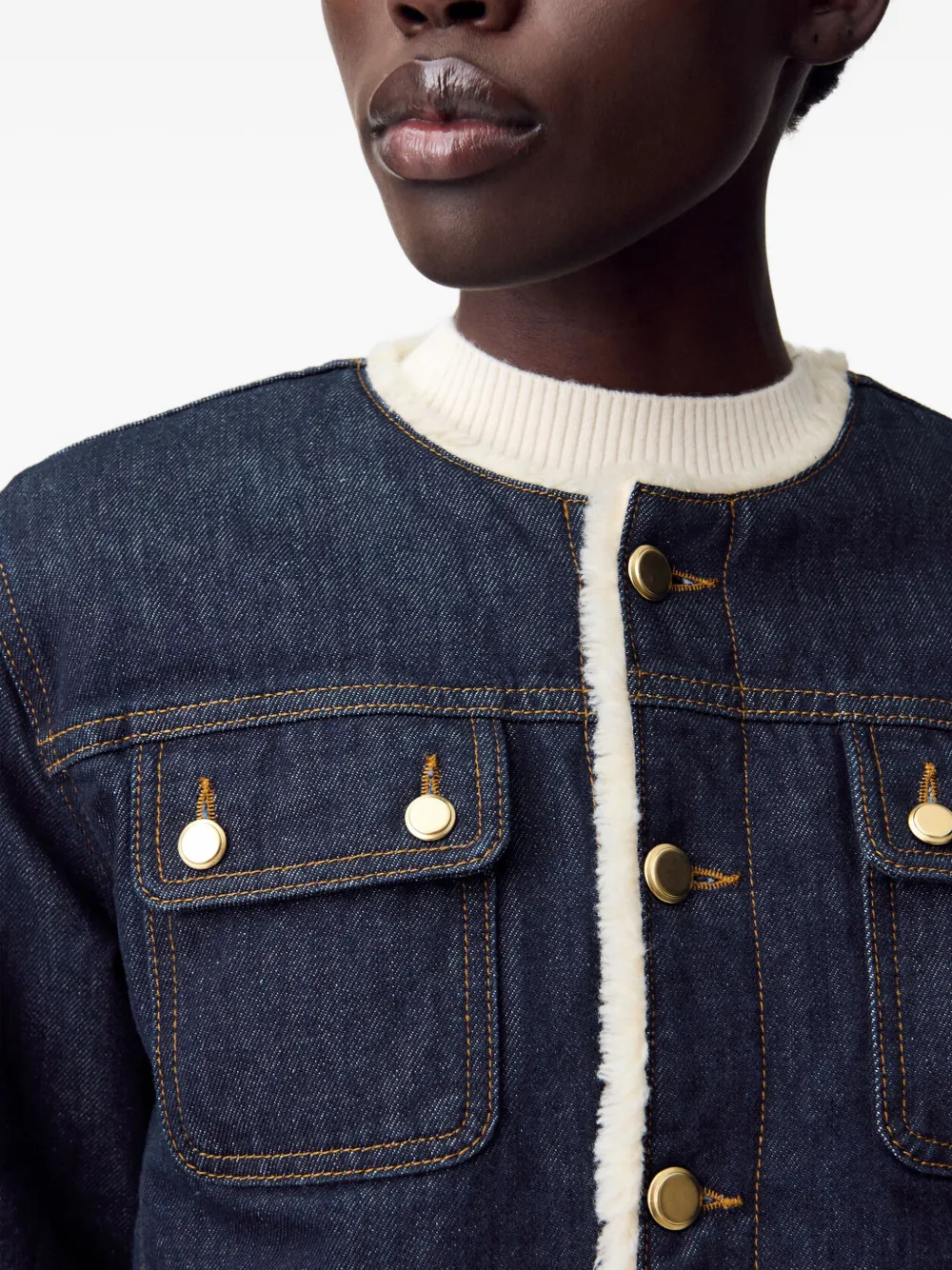 Denim Cropped Jacket