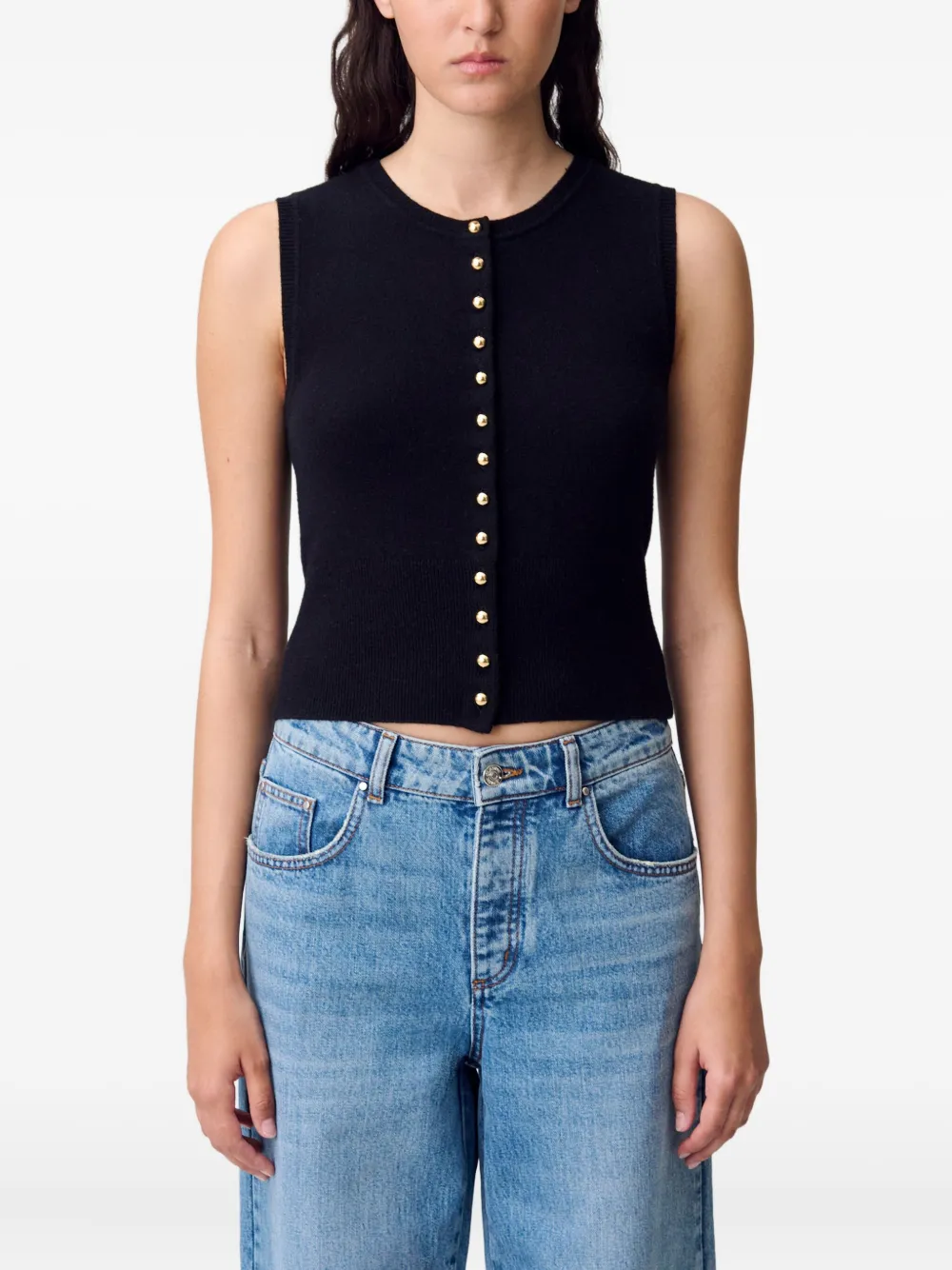 Claudie Pierlot Gebreide top Zwart