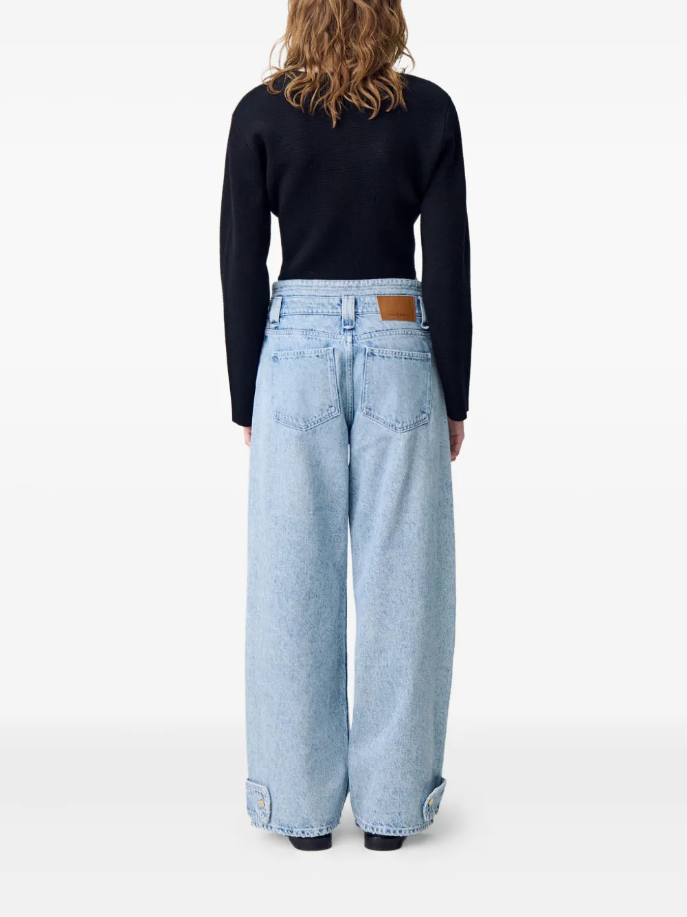 Claudie Pierlot Jeans met vijf zakken en acid-wassing Blauw