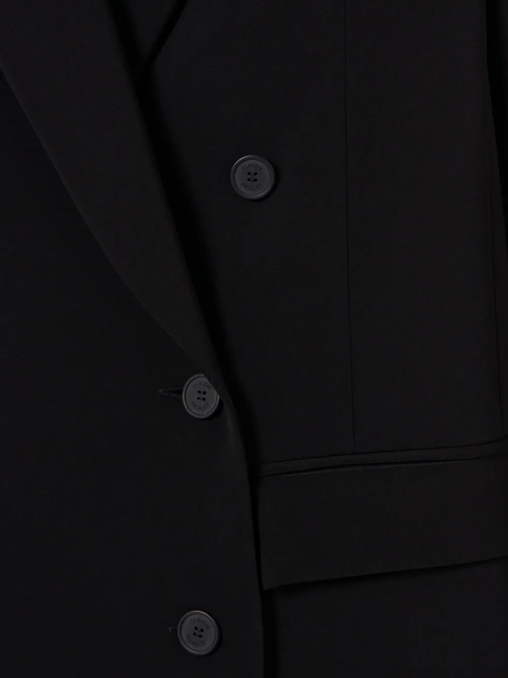 Claudie Pierlot Blazer met dubbele rij knopen Zwart