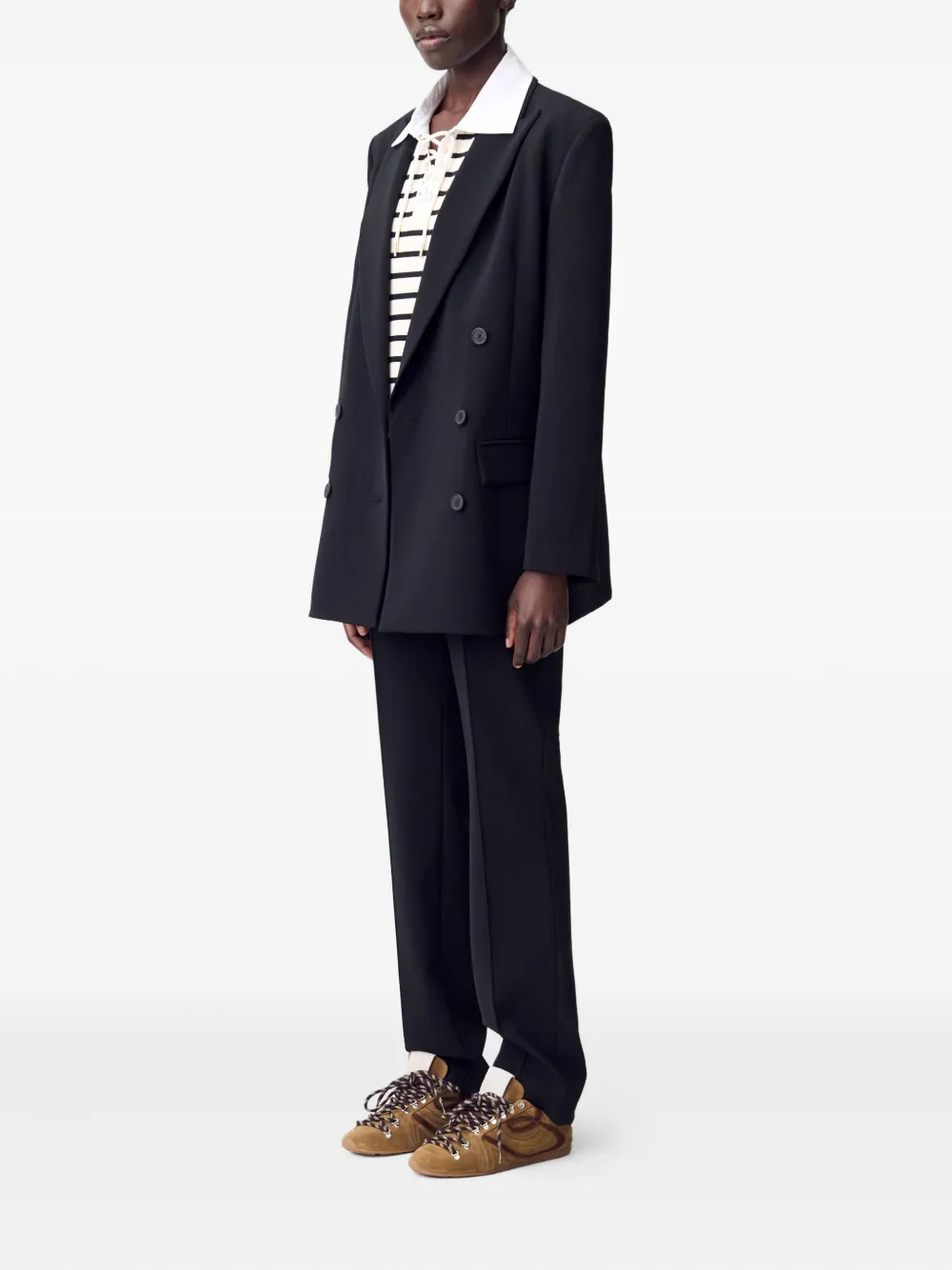 Claudie Pierlot Blazer met dubbele rij knopen Zwart