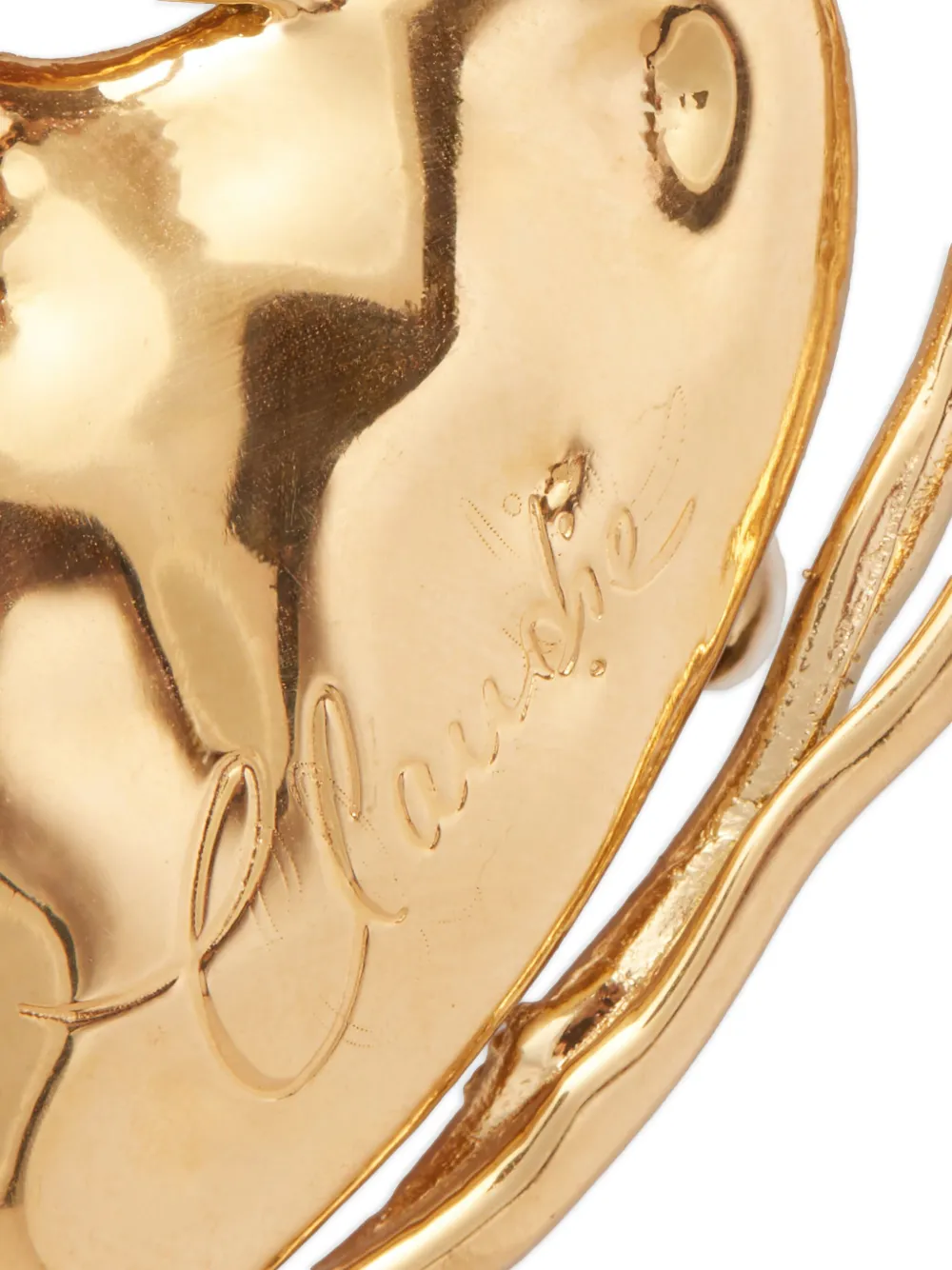 Claudie Pierlot Hartvormige broche - Goud
