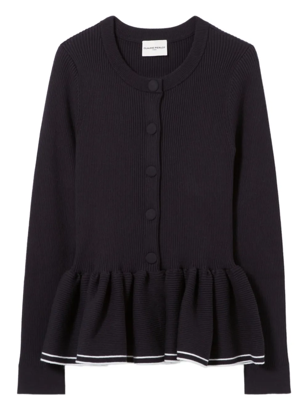 Claudie Pierlot Cardigan a coste - Blu