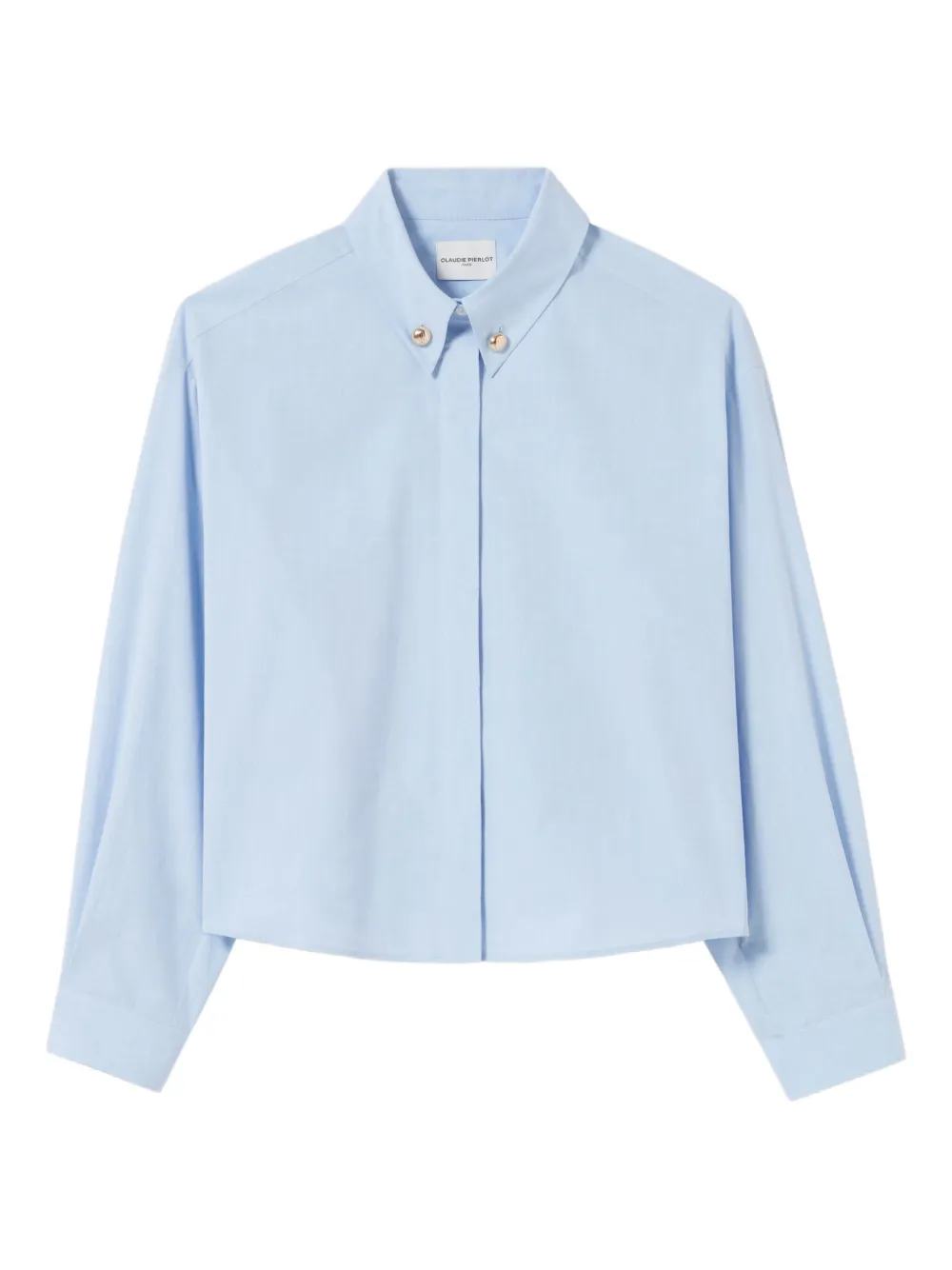Claudie Pierlot button-detail shirt Blauw