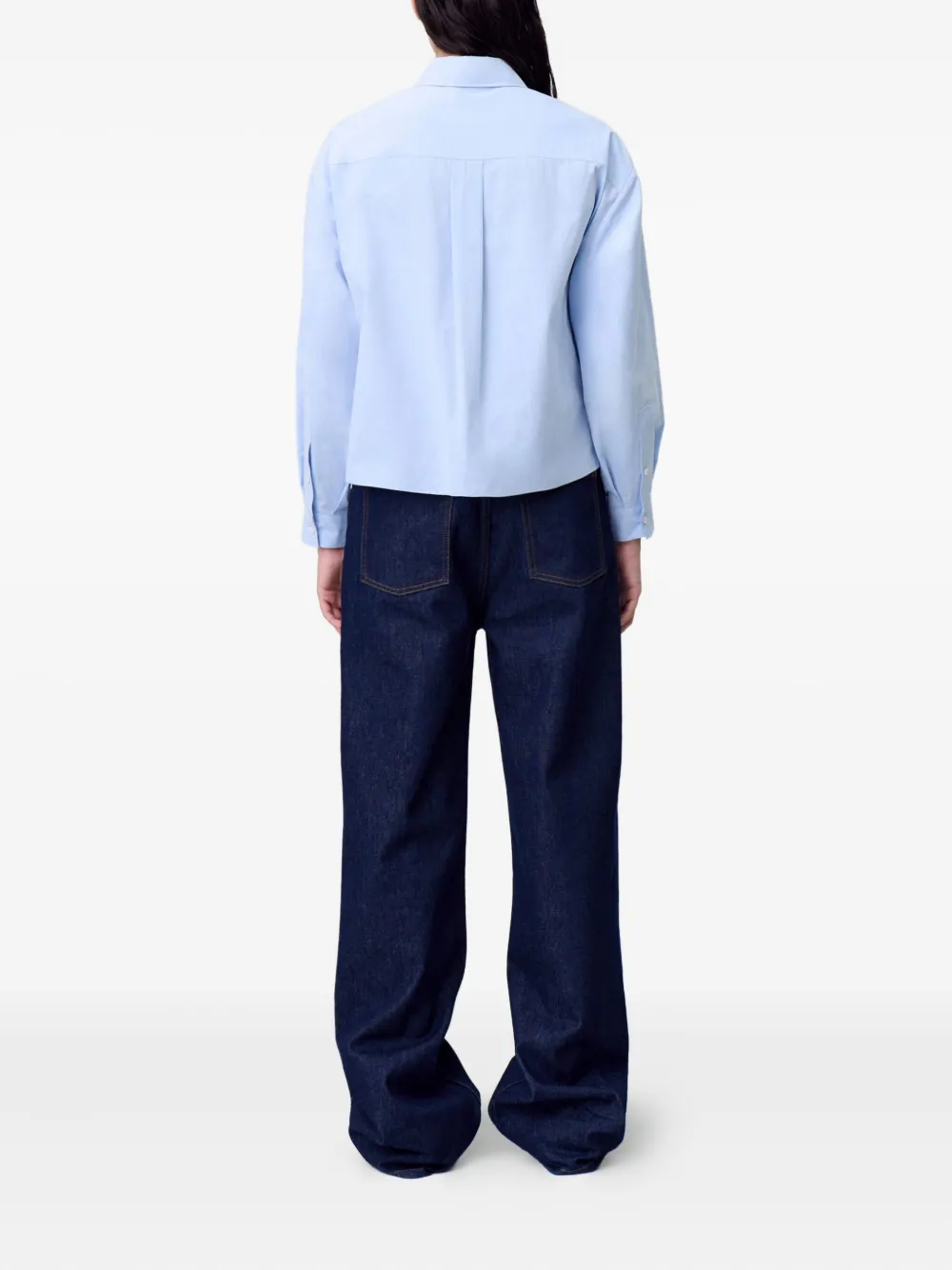Claudie Pierlot button-detail shirt Blauw