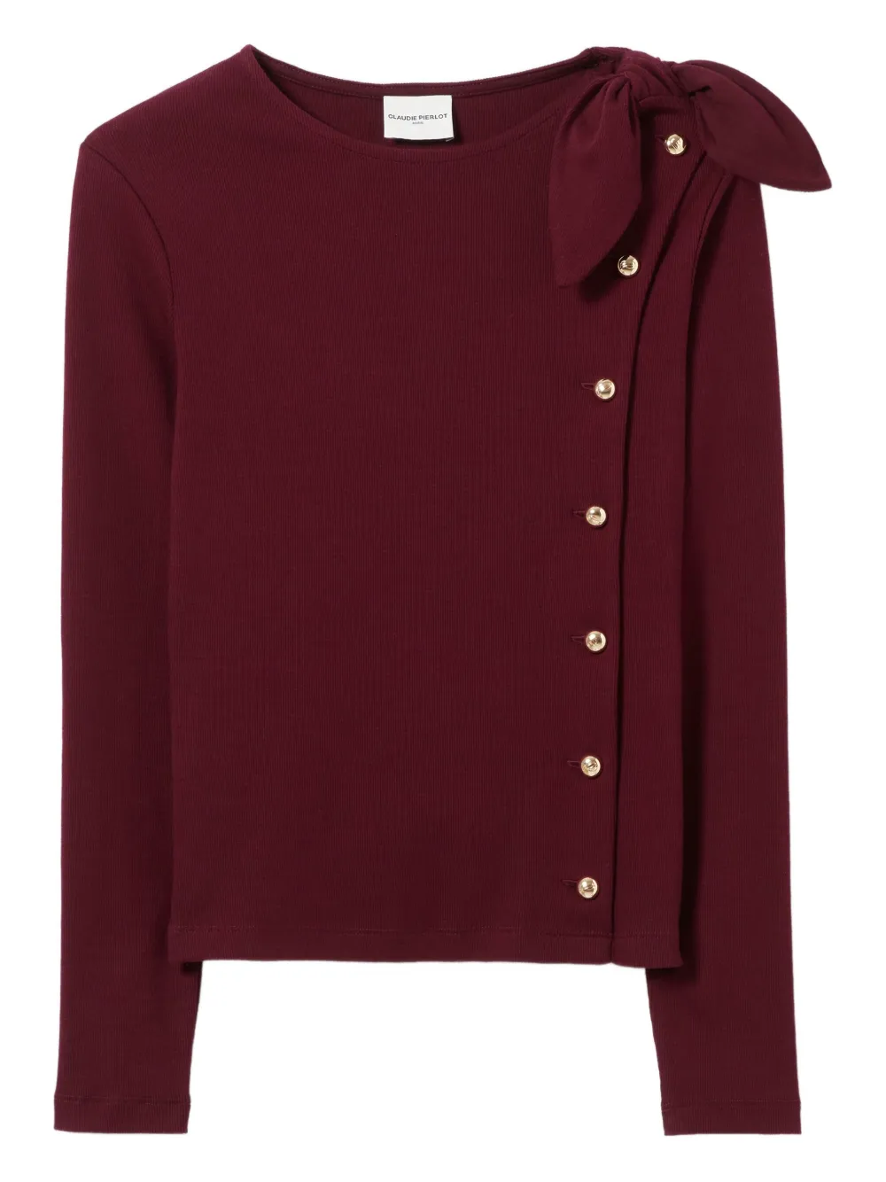 Claudie Pierlot bow-detail blouse | Red | Image 1