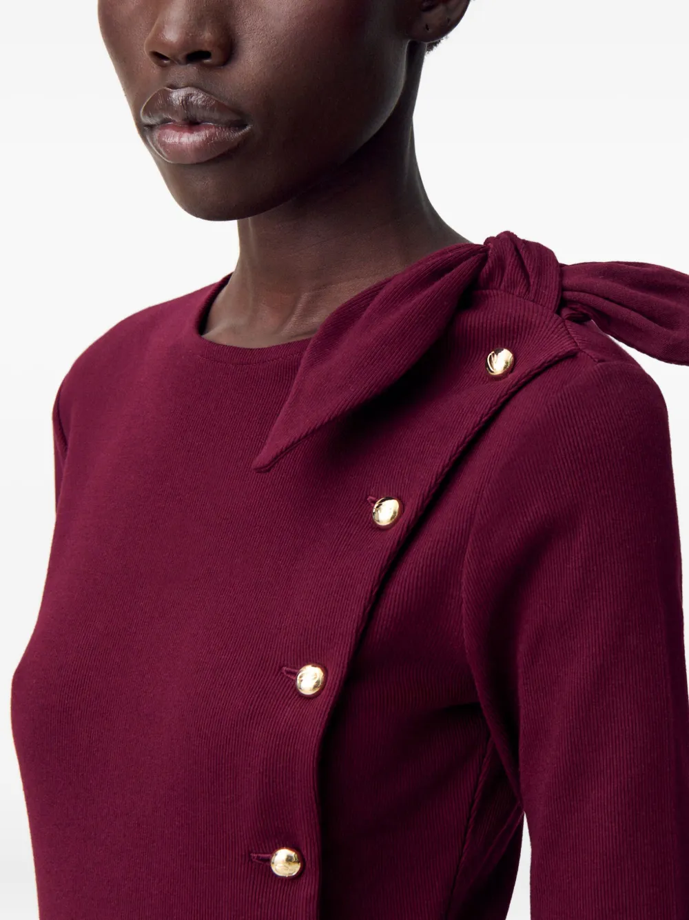 Claudie Pierlot Shirt met strikdetail Rood