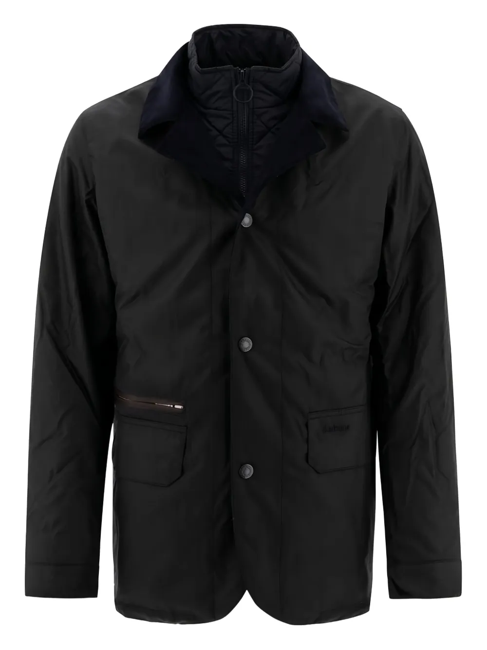 Barbour Jack met ribfluwelen kraag Blauw