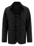 Barbour corduroy-collar quilted jacket - Blue