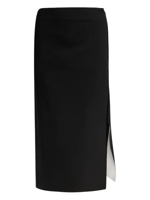Max Mara falda midi con abertura lateral