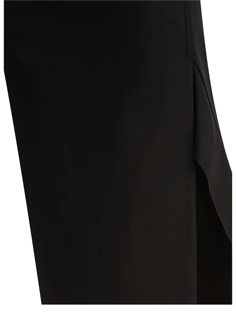 Max Mara Side-split Midi Skirt In Black
