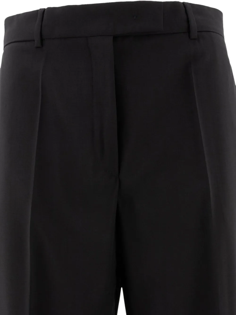 Max Mara pleated wool trousers Zwart
